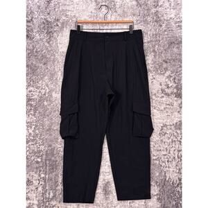 Carbon38 Pants Large Womens Black Cargo Relax Fit